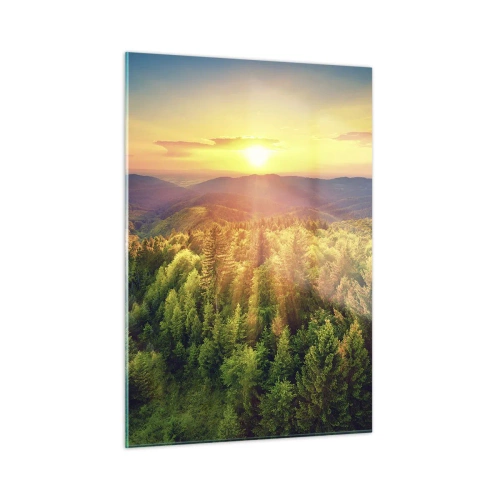 Obraz na skle - Vrcholky a vrcholy - 50x70 cm