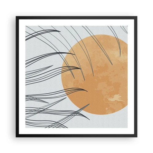 Plagát v čiernom ráme - Vždy ku slnku - 60x60 cm