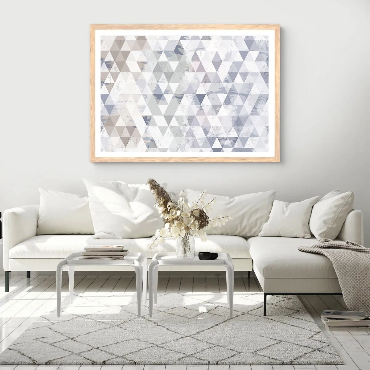 Plagát v ráme zo svetlého duba - V rytme na tri - 70x50 cm