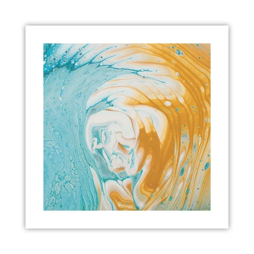 Plagát - Pastelový vír - 40x40 cm