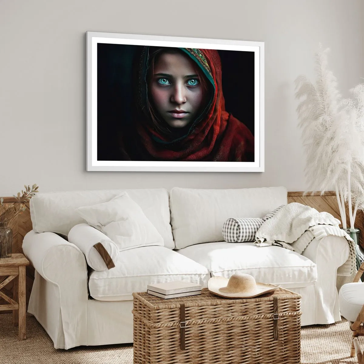 Plagát v bielom ráme - Východná princezná - 100x70 cm