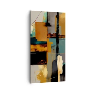 Obraz na plátne - Abstrakcia – svetlo a tieň - 65x120 cm