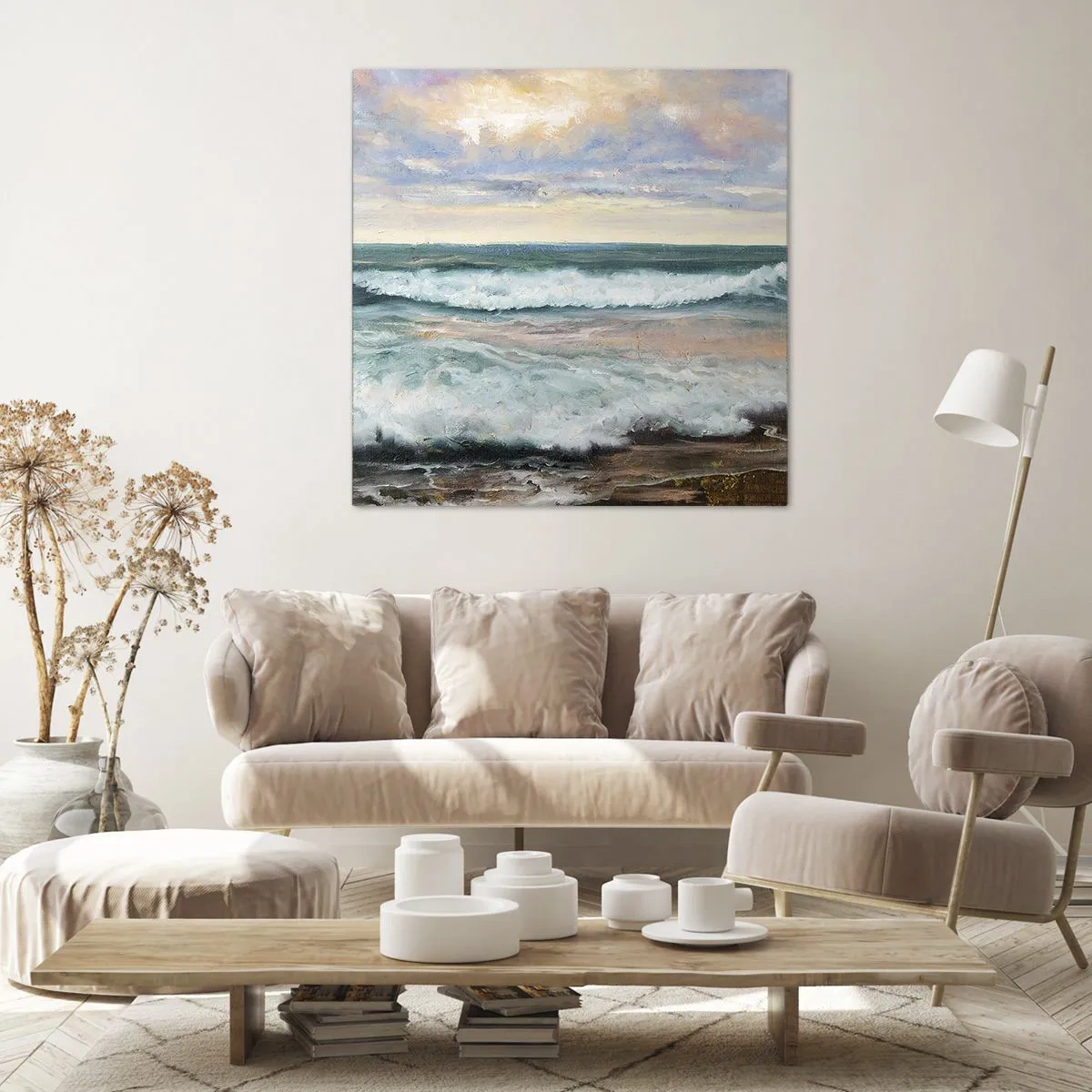 Obraz na plátne - Tu uhladíš dušu - 70x70 cm