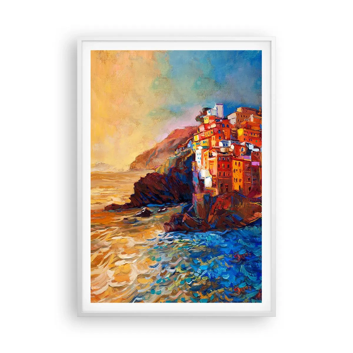 Plagát v bielom ráme - Taliansky nádych - 70x100 cm