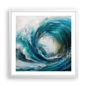 Plagát v bielom ráme - Morský portál - 50x50 cm