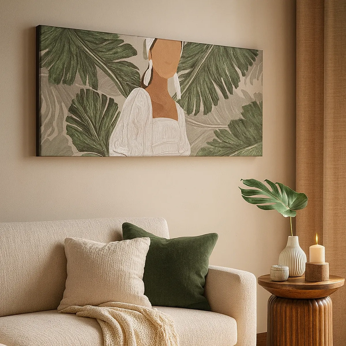 Obraz na plátne - Exotický portrét - 30x30 cm