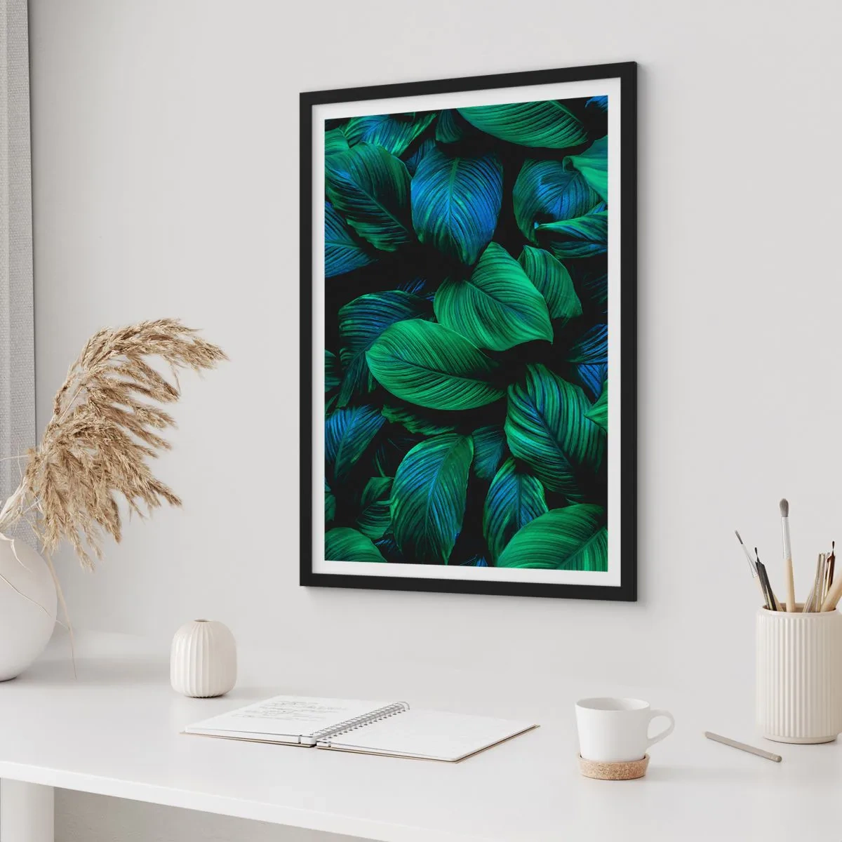 Plagát v čiernom ráme - V zelenom dave - 61x91 cm