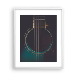 Plagát v bielom ráme - Okamih, než to zaznie - 40x50 cm
