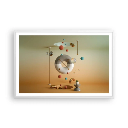 Plagát v bielom ráme - Všetko je možné - 91x61 cm