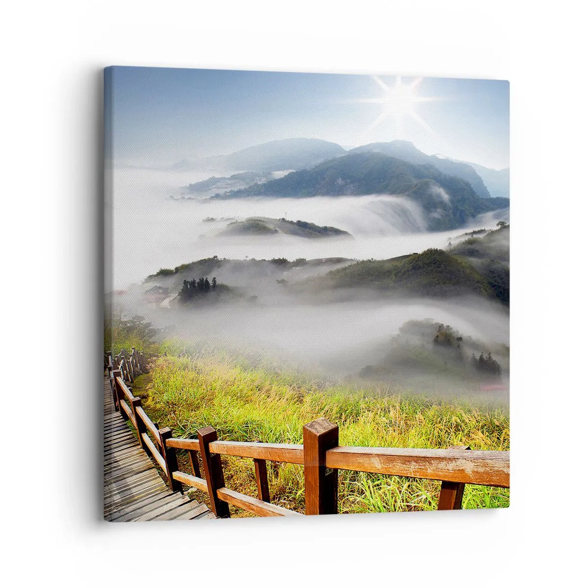 Obraz na plátne - Utkané zo žiary a hmly - 30x30 cm