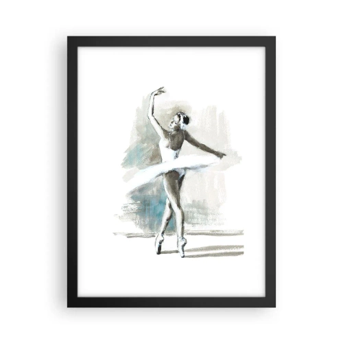 Plagát v čiernom ráme - Zakliata do labute - 30x40 cm