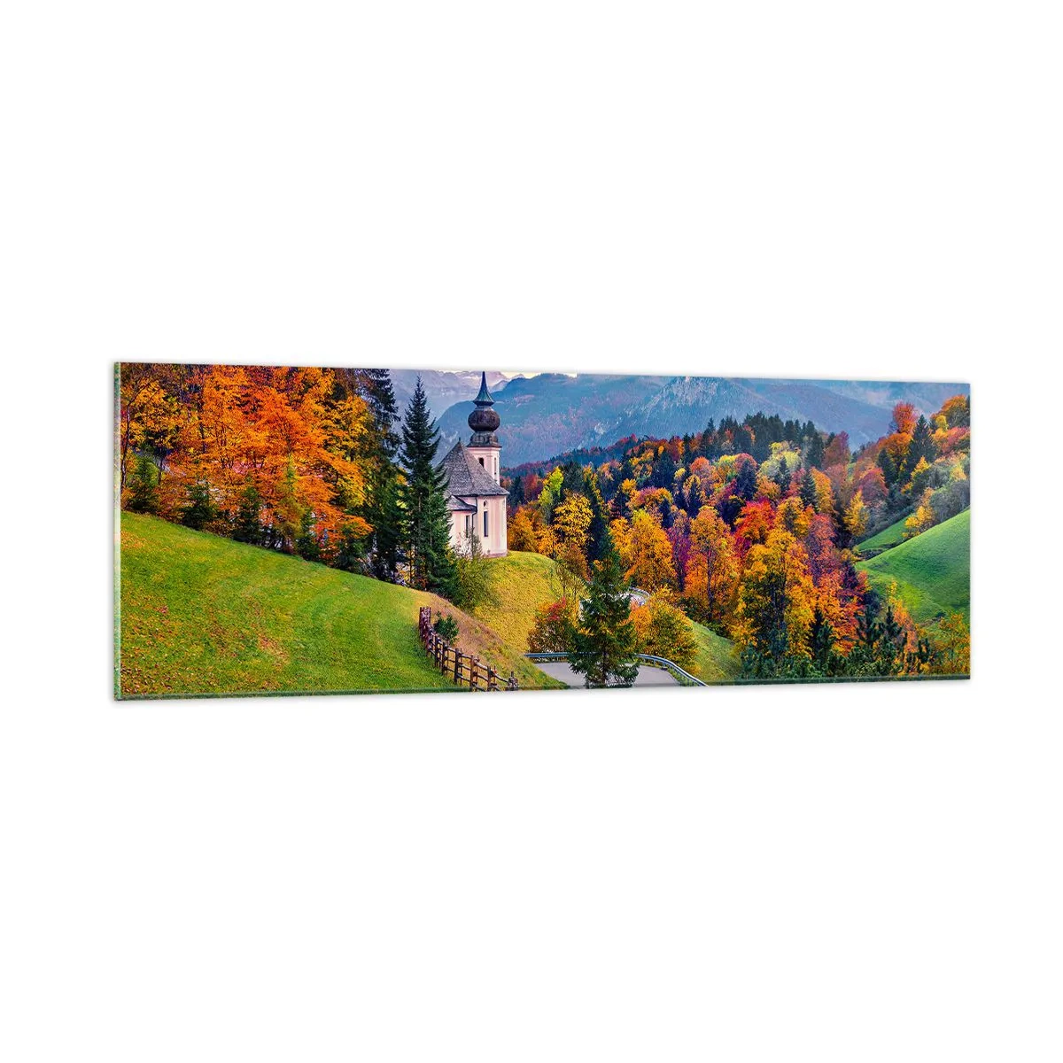 Obraz na skle - Úplne ideálna krajina - 90x30 cm