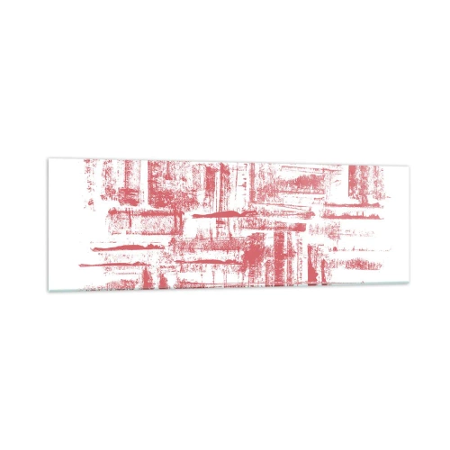 Obraz na skle - Červené mesto - 160x50 cm