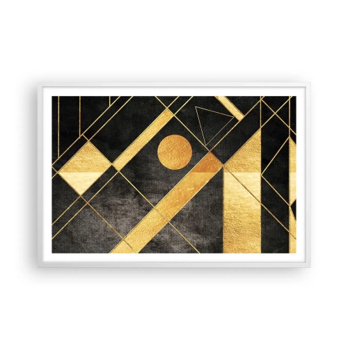 Plagát v bielom ráme - Slnko púšte - 91x61 cm