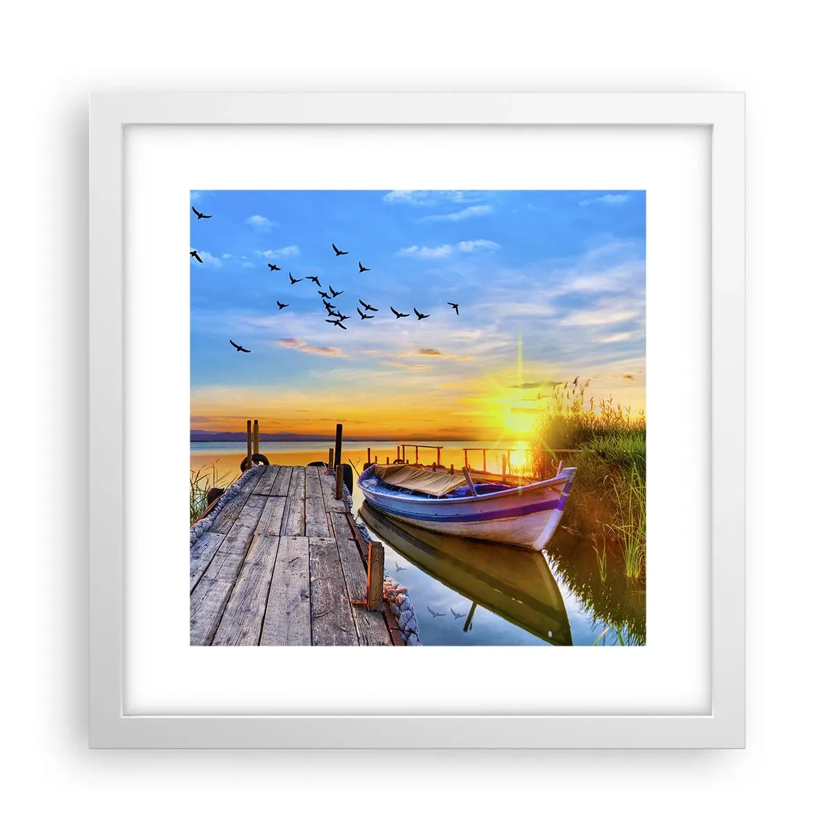 Plagát v bielom ráme - Dovidenia, do zajtrajška - 30x30 cm