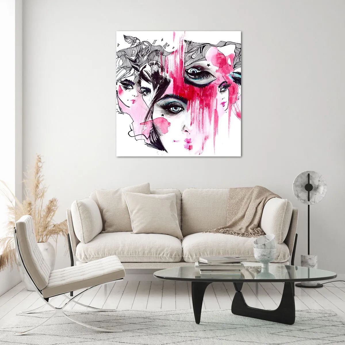 Obraz na skle - , - 70x70 cm