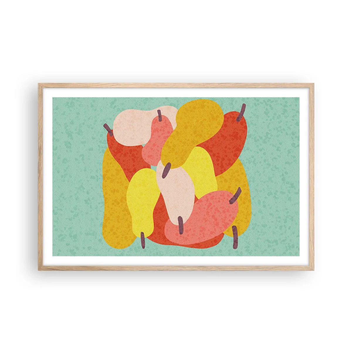 Plagát v ráme zo svetlého duba - Ochutnajte letné slnko - 91x61 cm