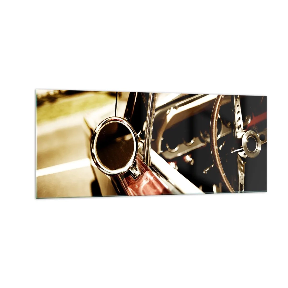 Obraz na skle - Auto s dušou - 100x40 cm