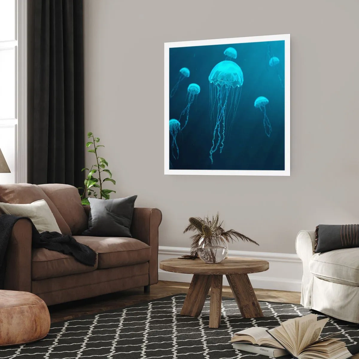 Plagát - Oceánsky tanec - 60x60 cm