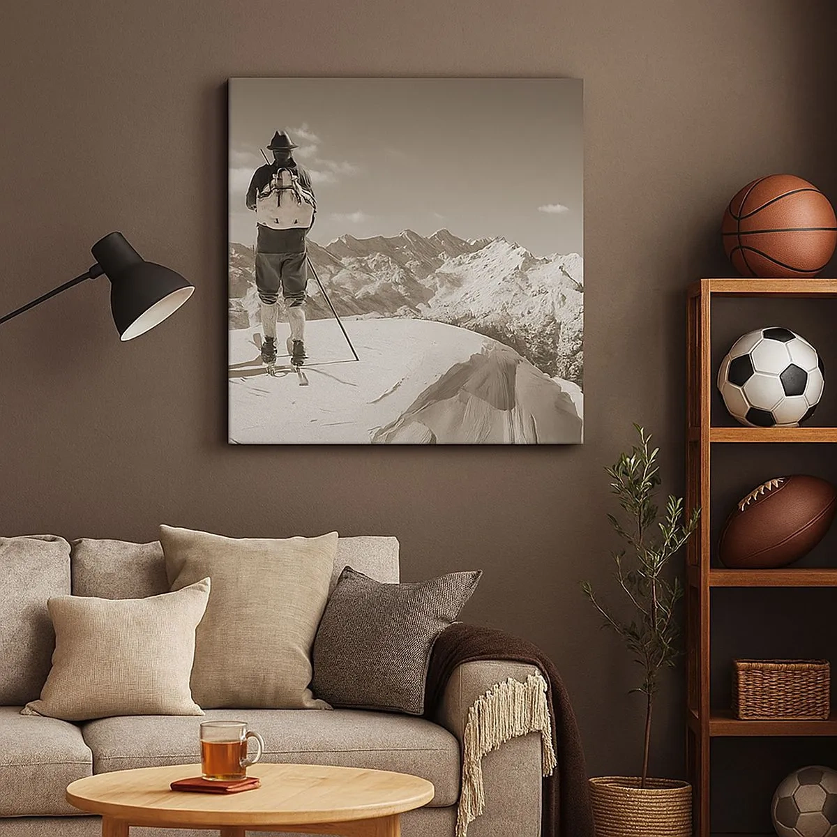 Obraz na plátne - Rovnaké hory - 30x30 cm