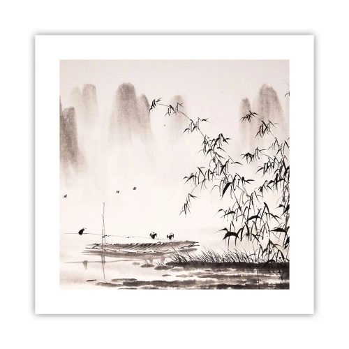 Plagát - Pokoj ryžových polí - 40x40 cm