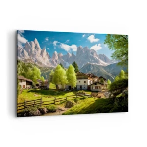 Obraz na plátne - Alpská idyla - 120x80 cm