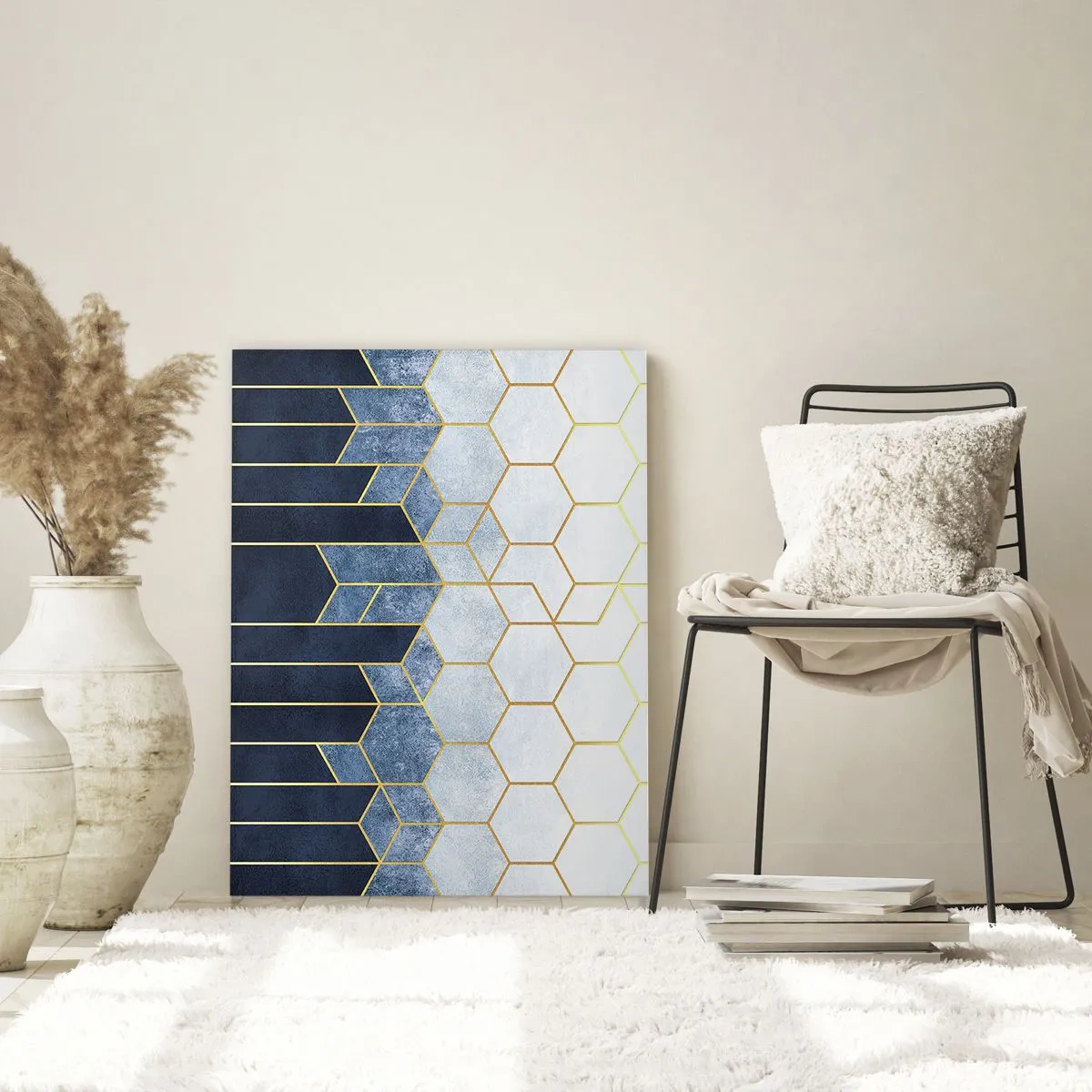 Obraz na skle - Kompozícia v synkopickom rytme - 80x120 cm