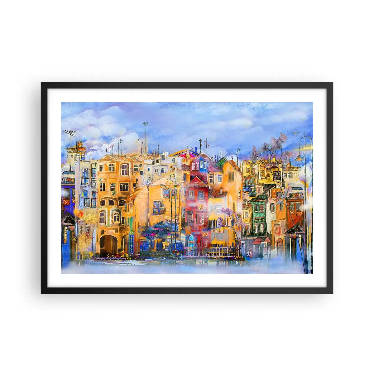 Plagát v čiernom ráme - Sme spolu - 70x50 cm