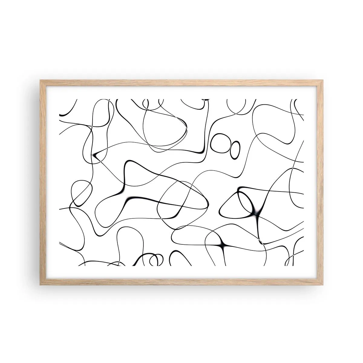 Plagát v ráme zo svetlého duba - Cesty života, zákruty osudu - 70x50 cm