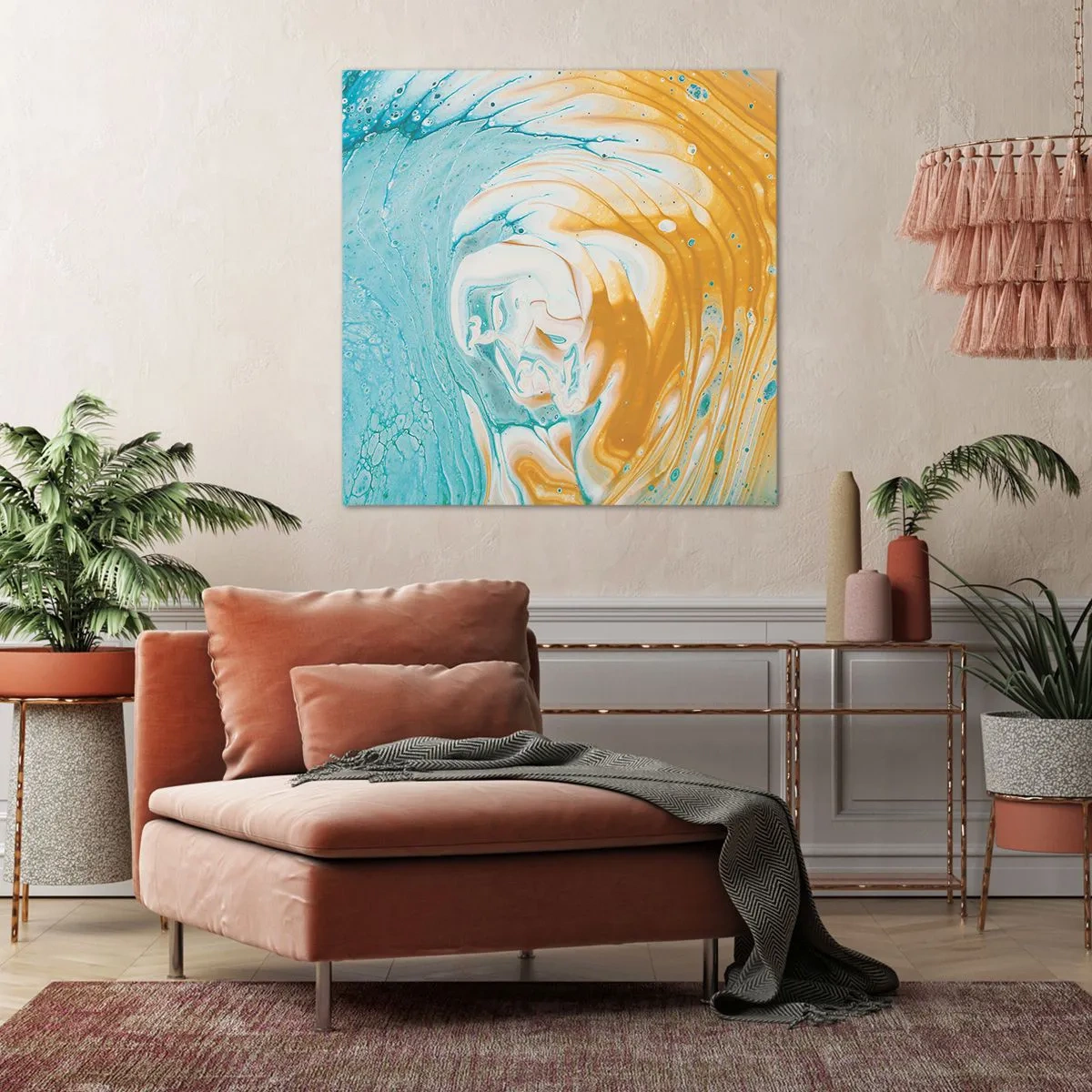 Obraz na plátne - Pastelový vír - 40x40 cm