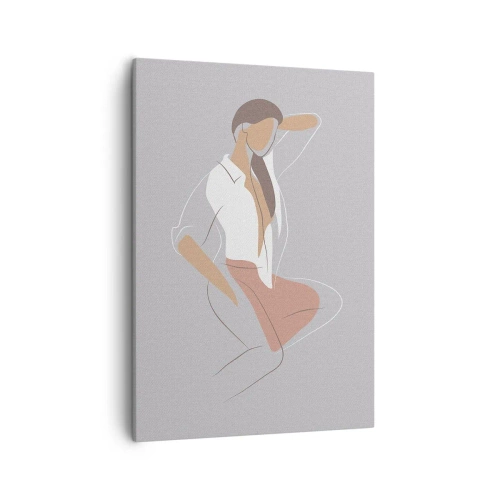 Obraz na plátne - Obrys pôvabu - 50x70 cm