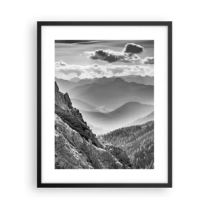 Plagát v čiernom ráme - Až k horizontu - 40x50 cm