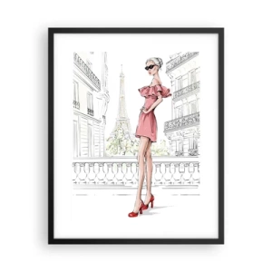 Plagát v čiernom ráme - Umenie módy - 40x50 cm