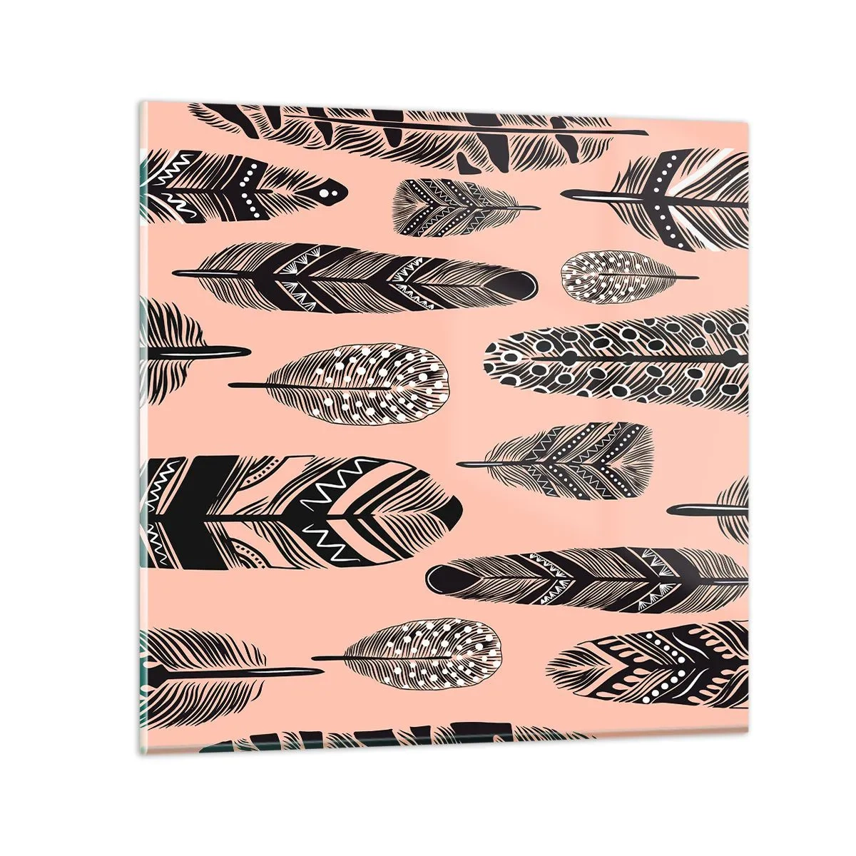 Obraz na skle - Indiánska kolekcia - 40x40 cm