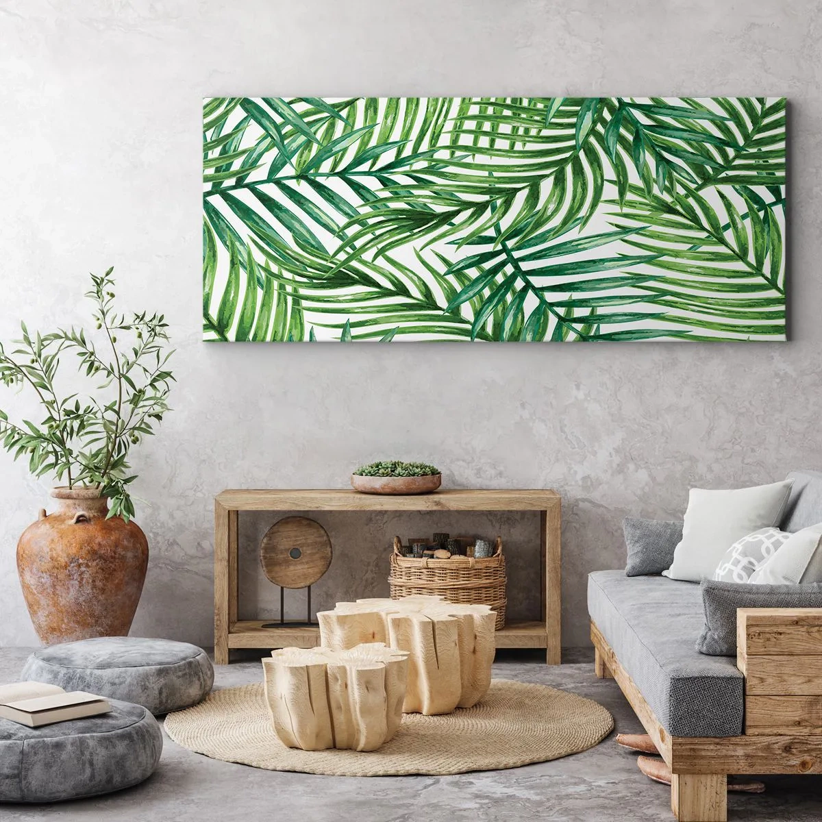 Obraz na plátne - Pod zeleným baldachýnom - 100x40 cm