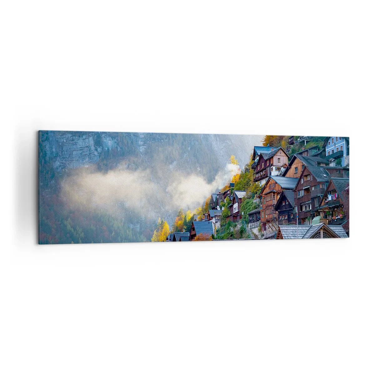 Obraz na plátne - Alpská krajina - 160x50 cm