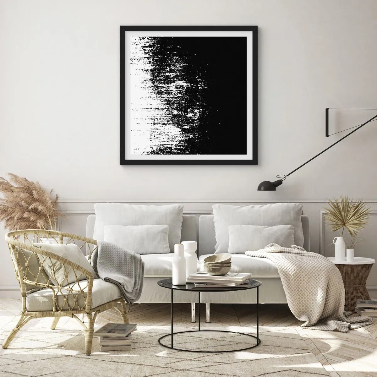 Plagát v čiernom ráme - Víťazom sa stáva... - 50x50 cm