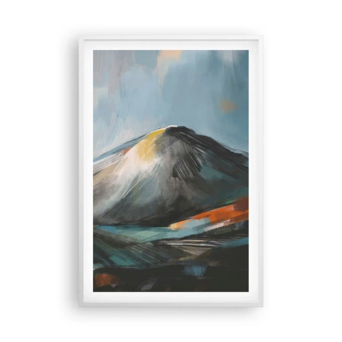 Plagát v bielom ráme - Surové a krásne - 61x91 cm