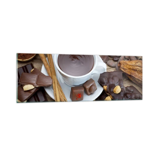 Obraz na skle - Z rozprávkovej továrne na čokoládu - 90x30 cm