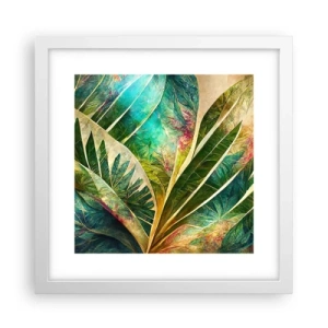 Plagát v bielom ráme - Farby trópov - 30x30 cm
