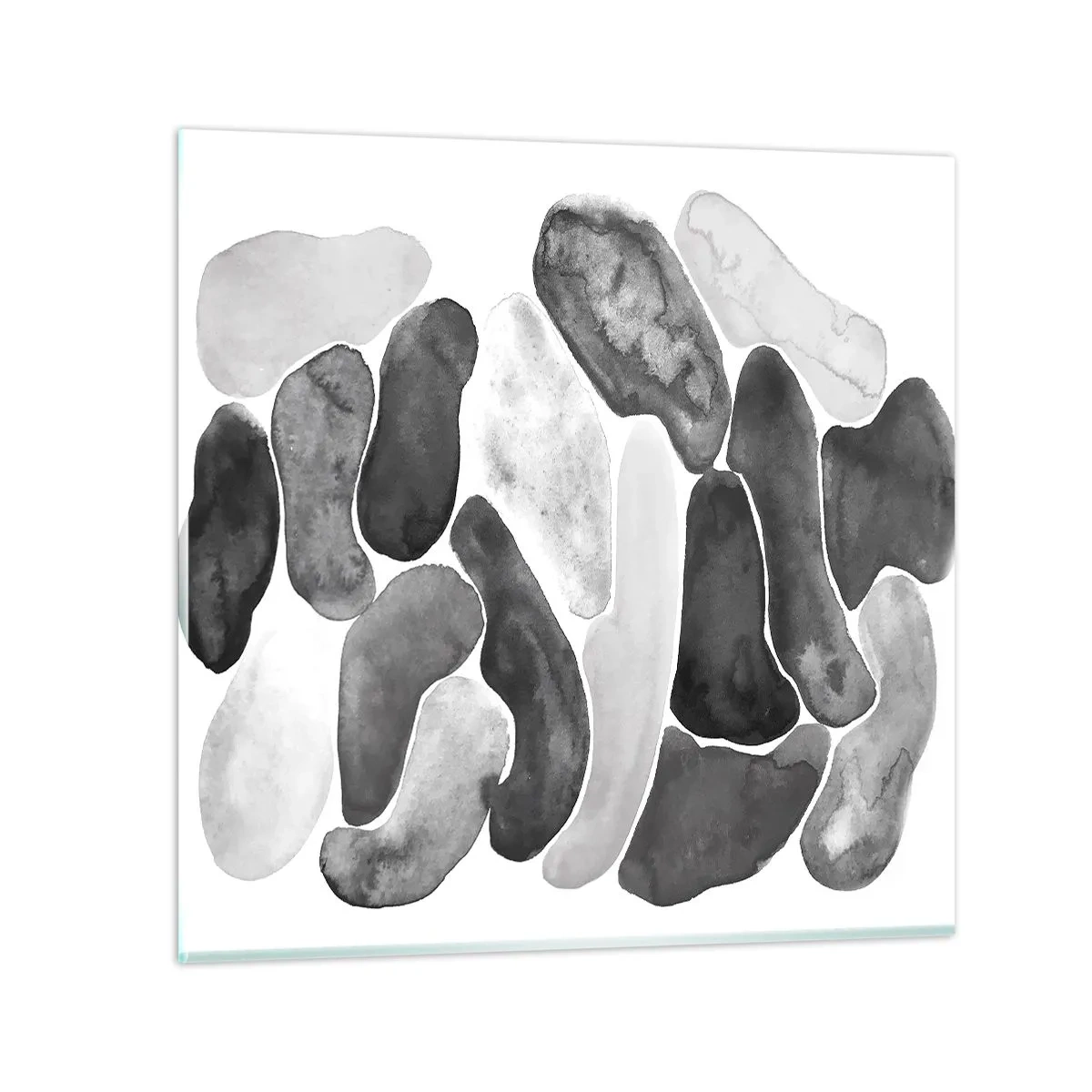 Obraz na skle - Kamenistá abstrakcia - 70x70 cm