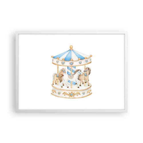 Plagát v bielom ráme - Sladké detstvo - 70x50 cm