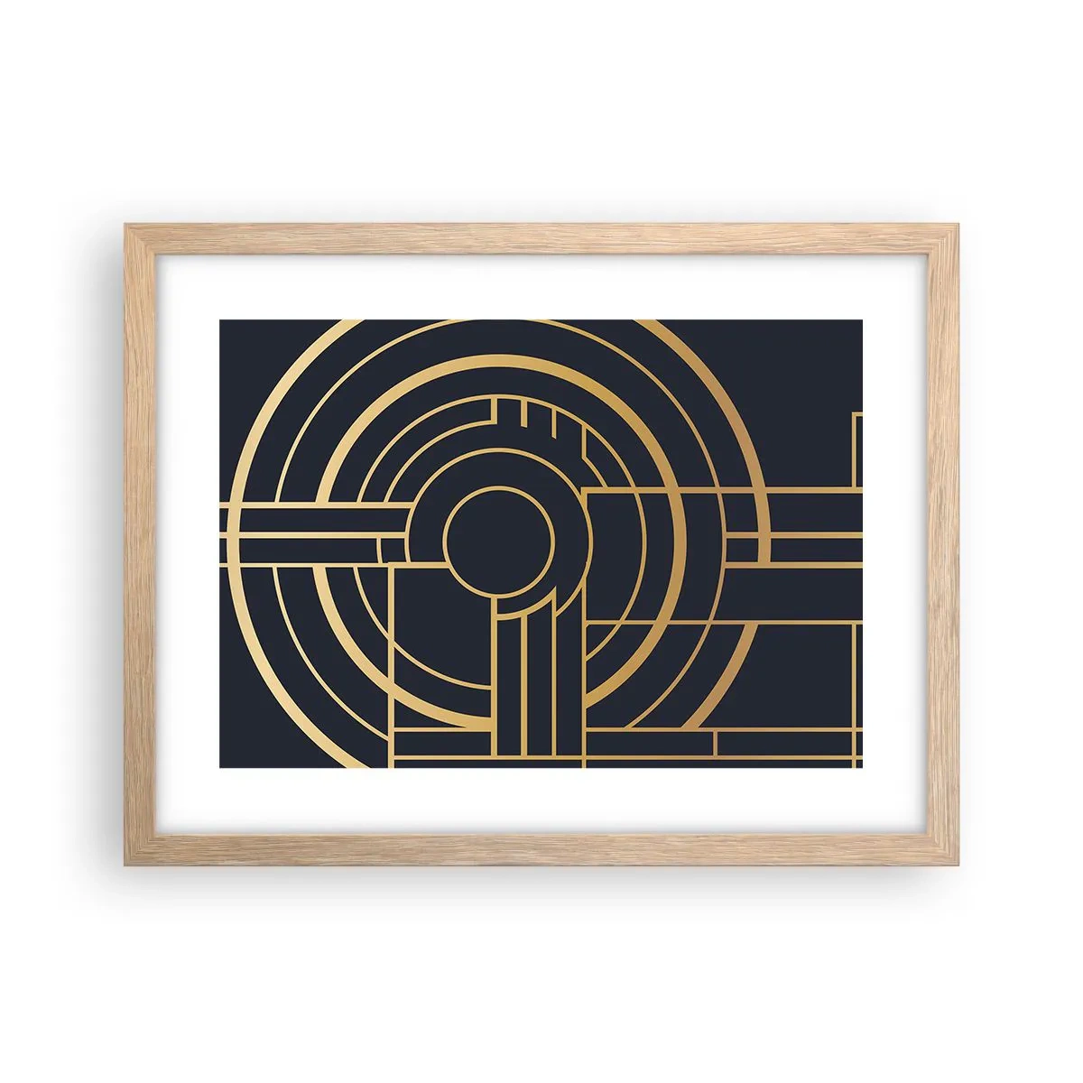 Plagát v ráme zo svetlého duba - Obraty udalosti - 40x30 cm