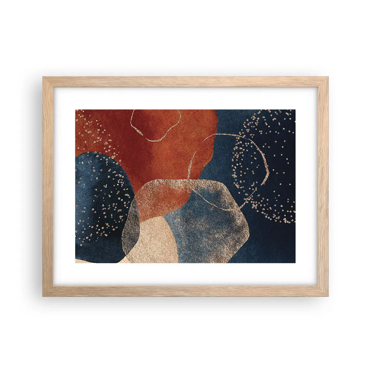 Plagát v ráme zo svetlého duba - Ľahkosť bytia - 40x30 cm