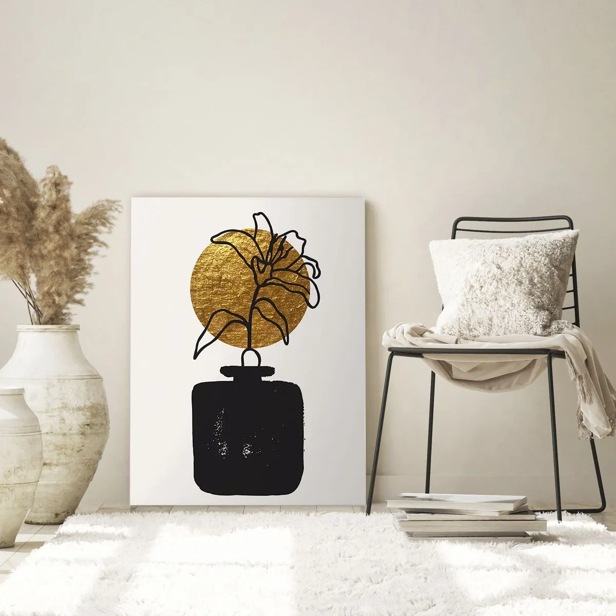 Obraz na skle - Krása, ktorá má cenu zlata - 80x120 cm