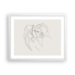 Plagát v bielom ráme - Zamotaní citom - 50x40 cm