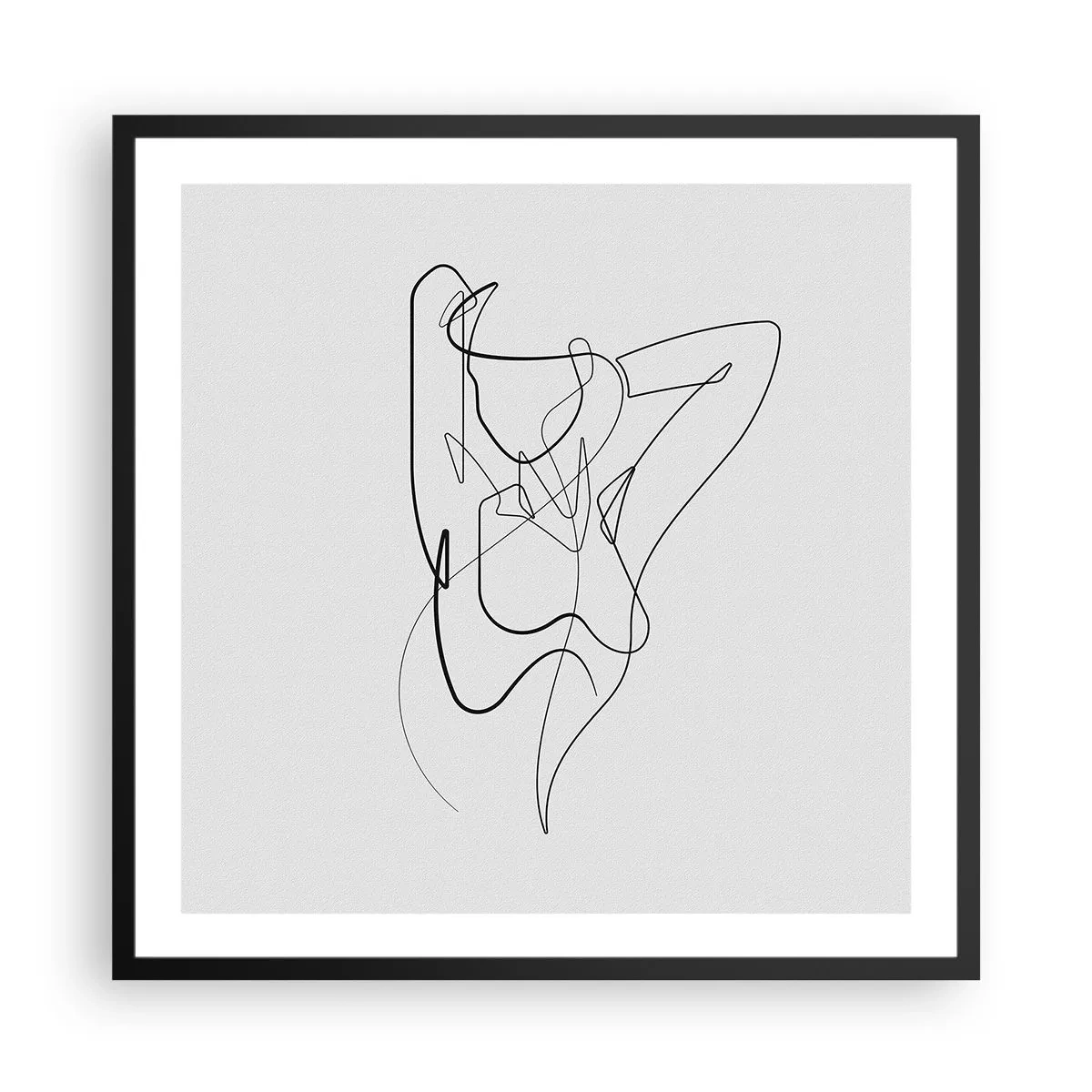 Plagát v čiernom ráme - Ty si záhada… - 60x60 cm