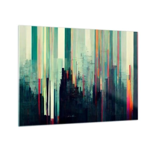 Obraz na skle - Futuristické mesto - 70x50 cm