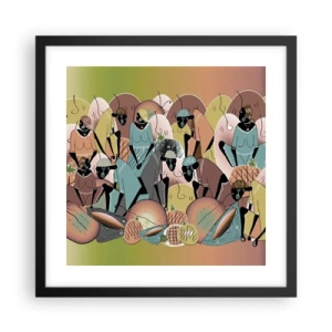 Plagát v čiernom ráme - Blíži sa veľký sviatok - 40x40 cm