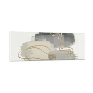 Obraz na skle - Trvanie a pohyb - 90x30 cm